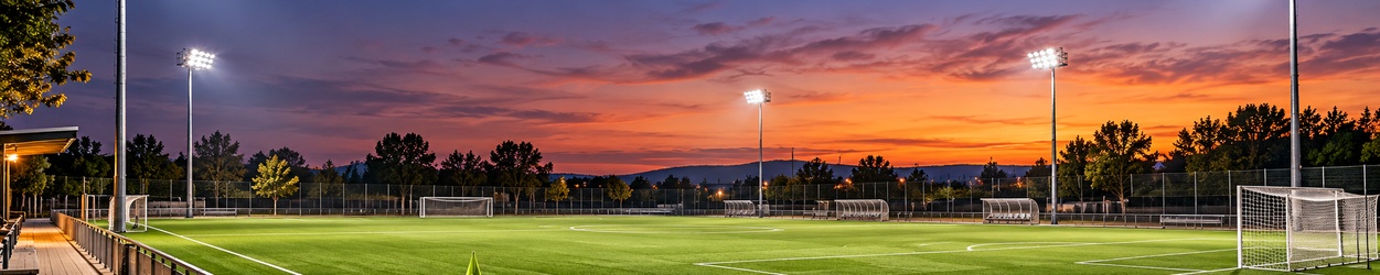 Iluminación LED para campos deportivos
