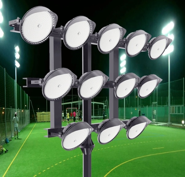 Proyectores LED Redondo 500W Para Instalaciones Deportivas Meanwell IP65