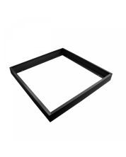Panel LED de montaje en superficie de 60x60 cm, color negro.