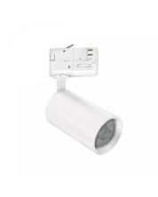 Foco trifásico para riel GU10 blanco – 57×101×169 mm
