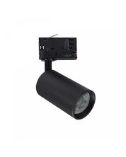 Foco trifásico para riel GU10 negro – 57×101×169 mm