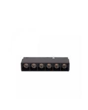 Luminaria LED de rejilla para carril 6W K3000/K4000 48V Negra