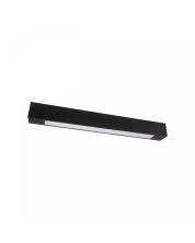 Regleta LED 60cm Negra G13 para Tubo T8 IP20