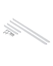 Panel LED empotrable de 34x124 cm, color blanco.