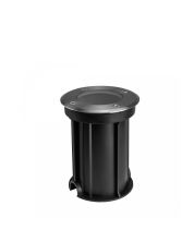 Foco LED de suelo GU10 redondo IP67 Ø108x140mm gris