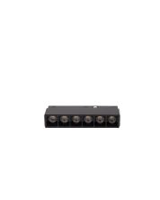 Luminaria LED de rejilla para carril 6W K2700 48V 110 mm Negra