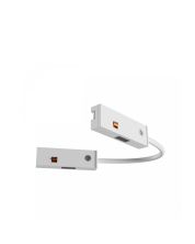 Acoplador eléctrico flexible para rieles estrechos, 48 V, blanco