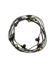 ¿Tu jardín libre de mosquitos? Cable de iluminación de jardín de 5 metros con 5 enchufes E27 anti-mosquitos.
