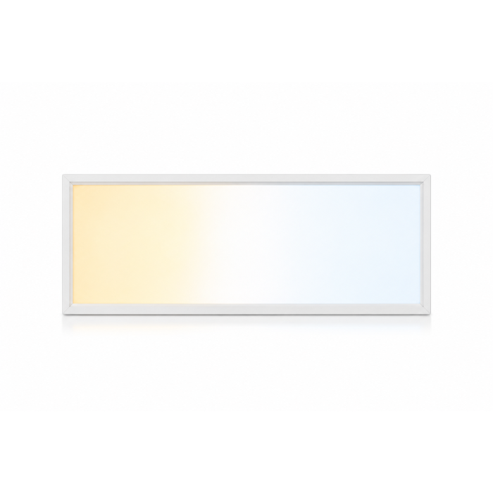 Panel LED de 60x30 cm | 24 W | Temperatura de color ajustable | 3000 K-6000 K | Sin parpadeo | Blanco