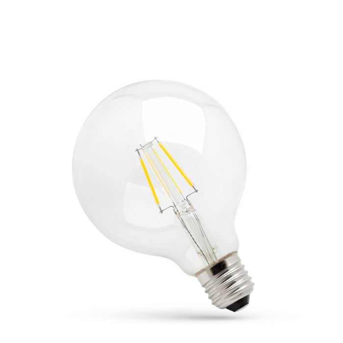 Bombilla LED filamento globo G125 E27 8,5W K2700 1150 lm – Transparente – Regulable