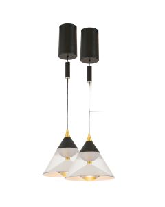 Lámpara colgante LED Ø15 cm con sensor de movimiento de mano | 29W | 5100 lúmenes | CRI90 | Negro
