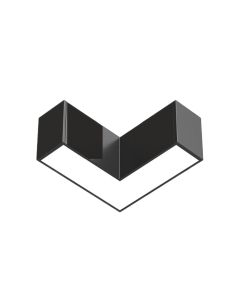 Conector de esquina LED 90° para línea de luz | 6W | CCT Ajustable | Negro