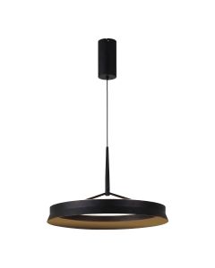 Lámpara colgante LED anillo Ø50 cm | 50W | 5500 lúmenes | CRI90 | CCT 2700K-4000K | Negro