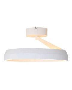 Plafón LED anillo Ø45 cm | 50W | 5500 lúmenes | CRI90 | CCT 2700K-4000K | Blanco