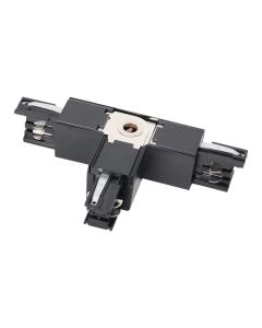Conector T Carril Trifásico | Pieza en T | Izquierda/Derecha Ajustable