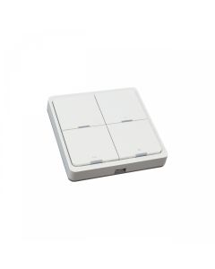 Interruptor de pared inteligente 4 teclas CCT regulable Easy Smart – 81×81×13 mm