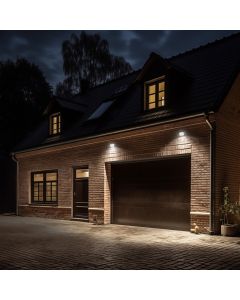 Lámpara LED de construcción de 20 W y 82 lm/W.