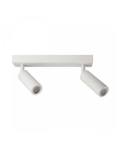 Foco de superficie MR11 2 cabezales – blanco – orientable – IP20 – 260×54×160 mm – sin bombilla