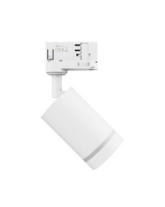 Foco trifásico para riel GU10 blanco – 60×101×169 mm
