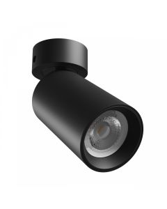 Foco de superficie GU10 – negro – IP20 – 60×135 mm – sin bombilla