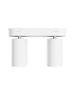 Foco de superficie GU10 2 cabezales – blanco – IP20 – 220×70×135 mm – sin bombilla