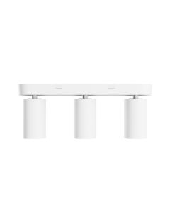 Foco de superficie GU10 3 cabezales – blanco – IP20 – 350×70×135 mm – sin bombilla