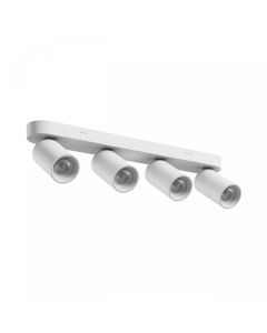 Foco de superficie GU10 4 cabezales – blanco – IP20 – 480×70×135 mm – sin bombilla