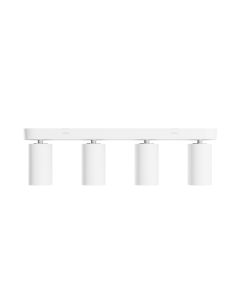 Foco de superficie GU10 4 cabezales – blanco – IP20 – 480×70×135 mm – sin bombilla