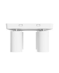 Foco de superficie GU10 4 cabezales – cuadrado – blanco – IP20 – 220×220×134 mm – sin bombilla