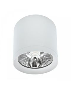 Foco de superficie AR111 GU10 – redondo – blanco – antideslumbrante – IP20 – 118×110 mm – sin bombilla