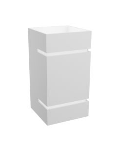 Aplique de pared G9 – cuadrado – blanco – IP20 – 80×150 mm – sin bombilla