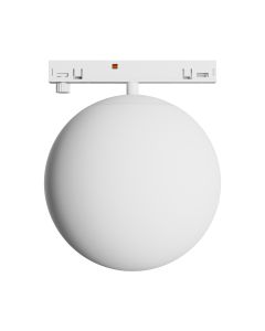 Luminaria LED tipo globo para carril estrecho 7W K3000 48V Ø100 mm Blanca