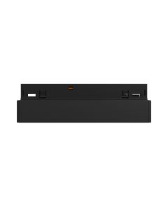 Luminaria LED de rejilla para carril estrecho 6W K3000 48V 100 mm Negra