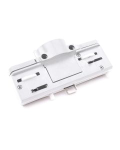 Adaptador de riel trifásico blanco