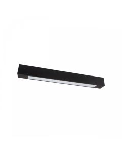 Regleta LED 60cm Negra G13 para Tubo T8 IP20