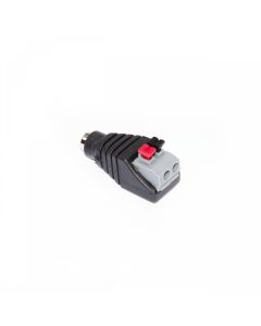 Conector hembra de CC con conector rápido