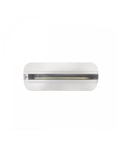 Adaptador de carril monopunto trifásico de 170 mm, blanco