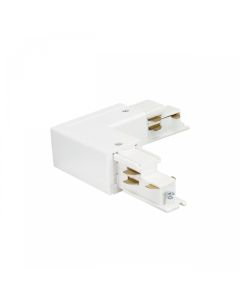 Conector de riel trifásico ajustable izquierdo blanco – DALI