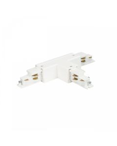 Conector de riel trifásico T/T2 ajustable izquierdo blanco – DALI