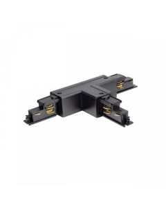 Conector de riel trifásico T/T2 ajustable izquierdo negro – DALI