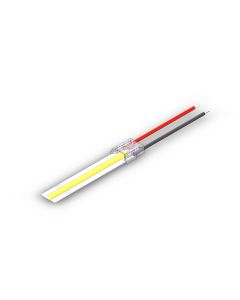 Conector tira-cable para tira LED COB/SMD de 10 mm con cable de 15 cm