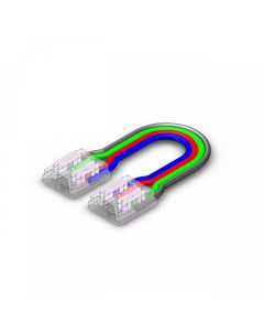 Conector de tira a tira con cable para tira LED COB RGB – 10 mm