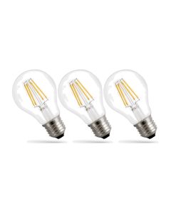 LED E27 bombilla filamento A60 3-pack 7W K2700 770lm