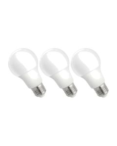 Bombilla LED E27 9W K3000 820 lm – 3 unidades