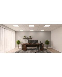 Panel LED 62x62 cm | 25W | 4000 lúmenes | 160 lm/W | UGR<19 | Sin parpadeo | 4000K
