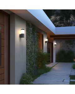 Lámpara de pared LED de 6W y 50 lm/W – negro
