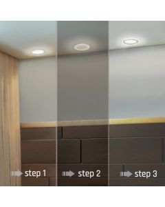 Lámpara de techo LED redonda 12,5 W 3000 K IP44 – blanco cálido