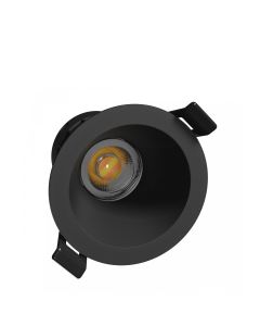 Foco LED empotrable Ø9 cm 7W CCT 86 lm/W IP20 Negro