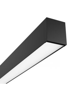 Lámpara de techo lineal LED 24W CCT K3000/K4000/K6500 2400 lm 60 cm – Negro