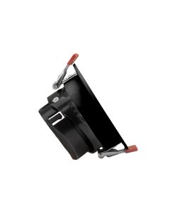 Foco empotrable GU10 antideslumbrante Ø85 mm – Negro – Orientable
